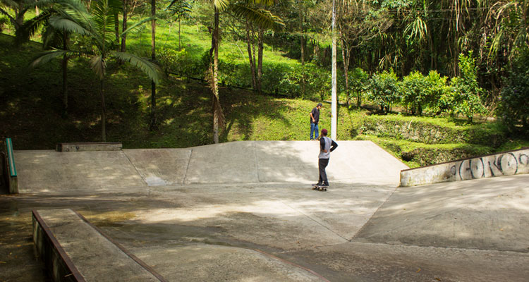 pista del skate park en el salado Envigado