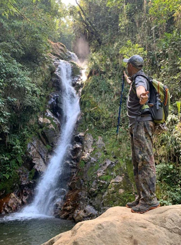 Guia en el Chorro de Las Campanas