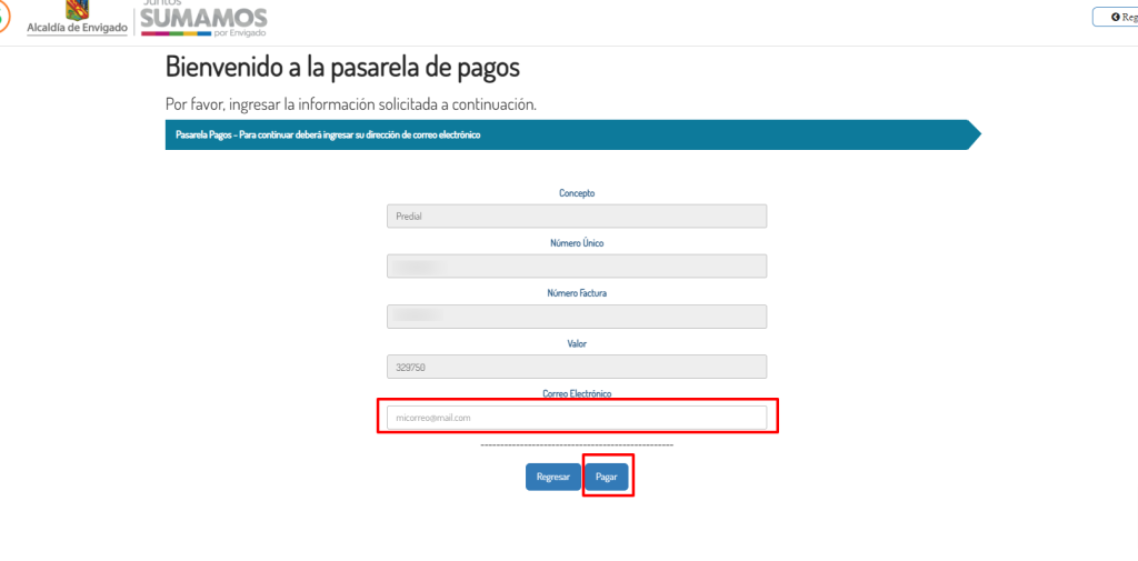 Solicitud de ingreso de correo
