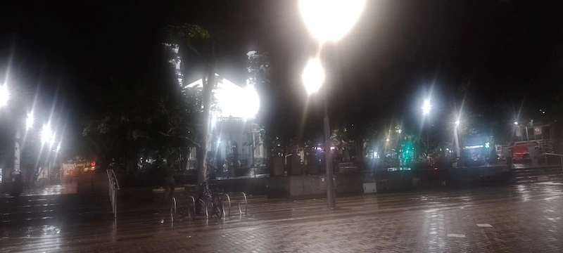 Noche de lluvia en Envigado