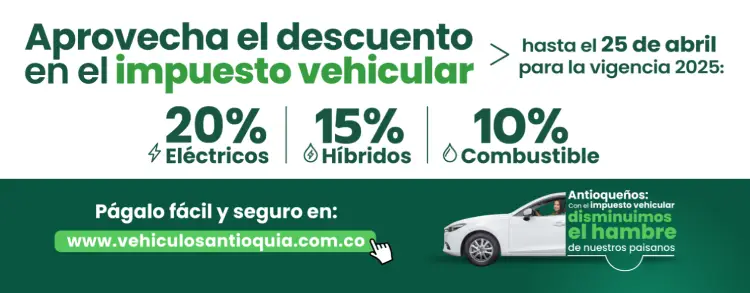 Descuentos y Oferta para pagar el impuesto vehicular